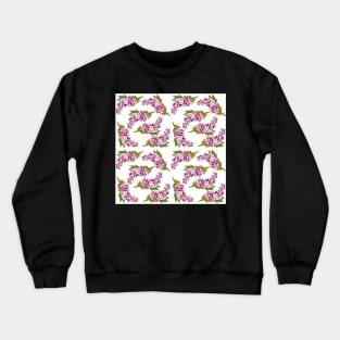 Lilac flowers_pattern Crewneck Sweatshirt